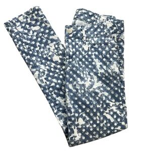 GAP 1969 Polka Dot Acid Wash Skinny Jeans Women 25 Y2K